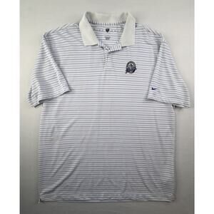 Nike Golf Shirt Men’s XXL White Striped 89th Pga Championship Southern Hills 07